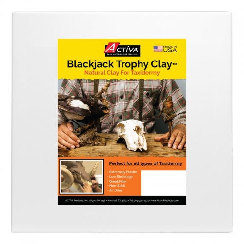 Blackjack Trophy Clay™ Natural Clay For Taxidermy, 25 lb (11.34 kg)